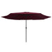 Umbrelă de soare de exterior, stâlp metalic, roșu bordo, 390 cm - WALTI WALTI