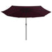 Umbrelă de soare de exterior, stâlp metalic, roșu bordo, 390 cm - WALTI WALTI