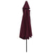 Umbrelă de soare de exterior, stâlp metalic, roșu bordo, 390 cm - WALTI WALTI