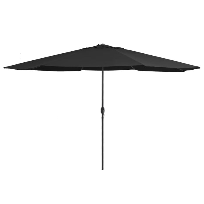 Umbrelă de soare de exterior, stâlp metalic, negru, 390 cm - WALTI WALTI