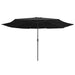 Umbrelă de soare de exterior, stâlp metalic, negru, 390 cm - WALTI WALTI