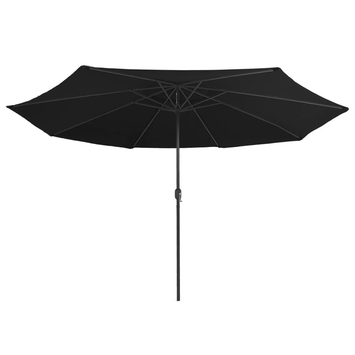 Umbrelă de soare de exterior, stâlp metalic, negru, 390 cm - WALTI WALTI