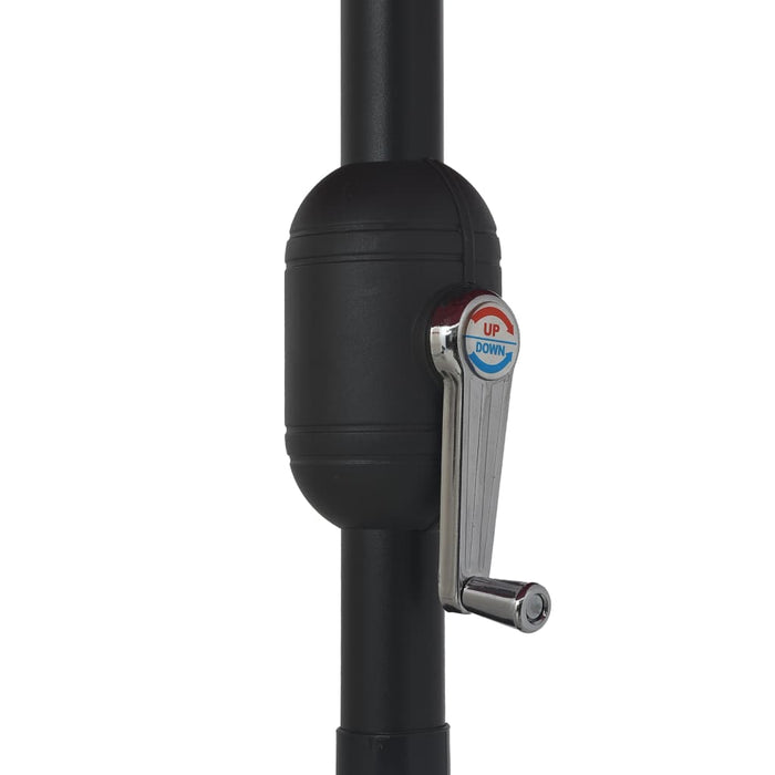 Umbrelă de soare de exterior, stâlp metalic, negru, 390 cm - WALTI WALTI