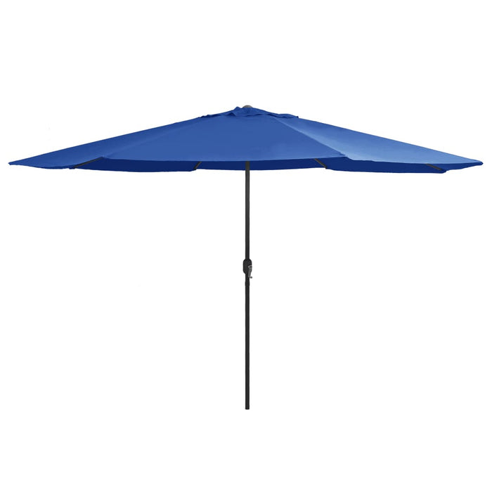 Umbrelă de soare de grădină, stâlp metalic, azuriu, 390 cm WALTI