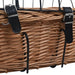 Coș frontal bicicletă cu capac, 50x45x35 cm, salcie naturală - WALTI WALTI