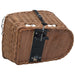 Coș portbagaj bicicletă cu capac 55x31x36 cm, răchită naturală - WALTI WALTI