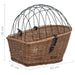 Coș portbagaj bicicletă cu capac 55x31x36 cm, răchită naturală - WALTI WALTI
