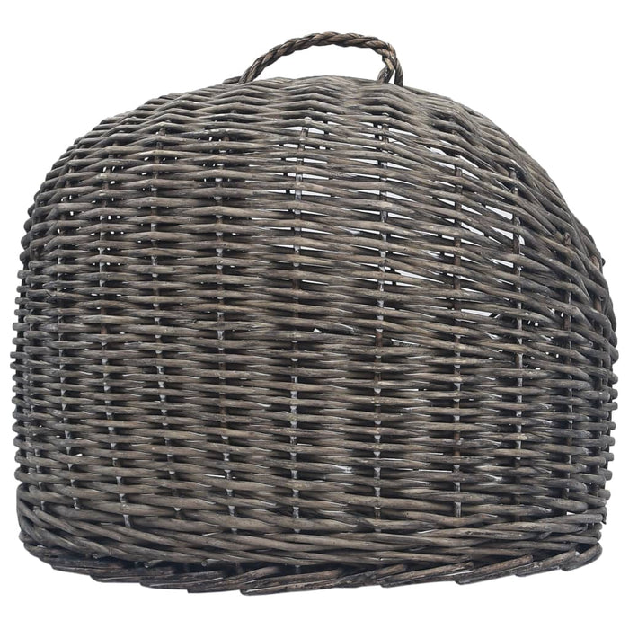 Coș de transport pisici, gri, 50x42x40 cm, răchită naturală - WALTI WALTI
