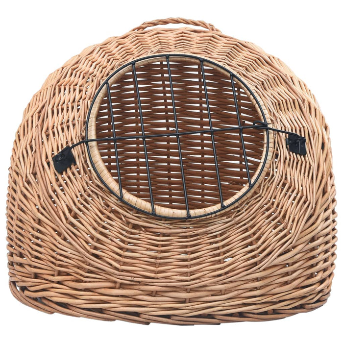 Coș transport pentru pisici, 60x45x45 cm, răchită naturală - WALTI WALTI