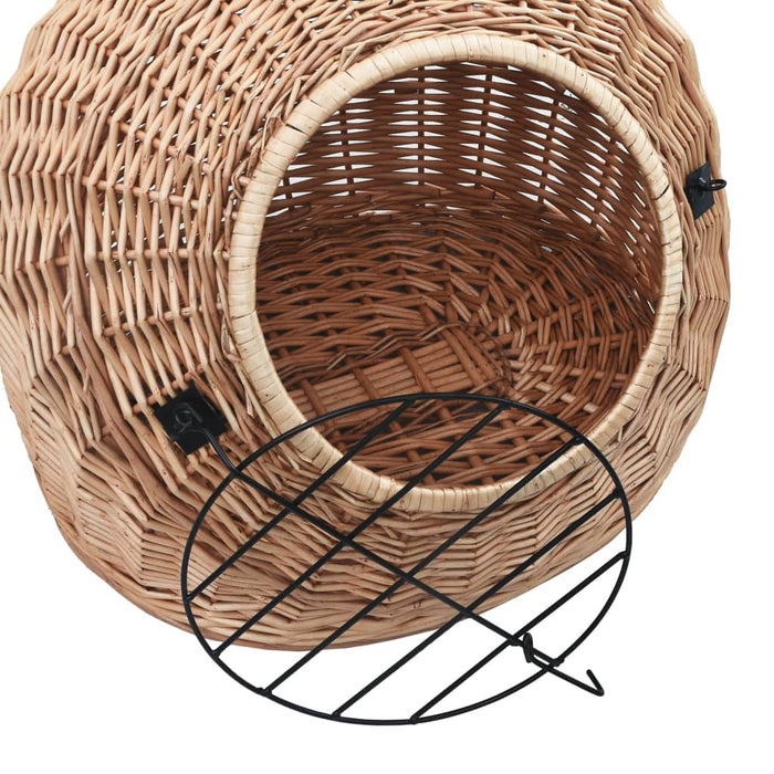 Coș transport pentru pisici, 60x45x45 cm, răchită naturală - WALTI WALTI