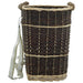 Coș lemne foc curele de transport, natural 44,5x37x50 cm salcie - WALTI WALTI