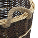 Coș lemne foc curele de transport, natural 44,5x37x50 cm salcie - WALTI WALTI