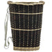 Coș lemne foc cu curele de transport natural 50x44x58 cm salcie - WALTI WALTI