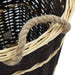 Coș lemne foc cu curele de transport natural 50x44x58 cm salcie - WALTI WALTI