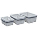 Set de coșuri suprapuse, 3 piese, alb, salcie - WALTI WALTI