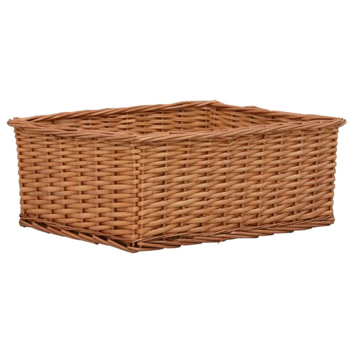 Set de coșuri suprapuse, 4 piese, maro, salcie - WALTI WALTI