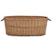 Coș lemne foc cu mânere de transport natural 88x57x34 cm salcie - WALTI WALTI