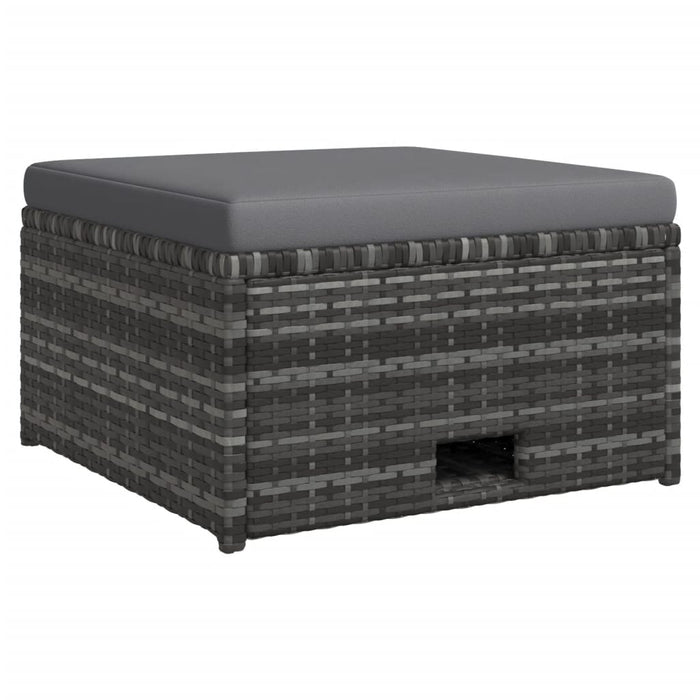 Set mobilier de grădină cu perne, 4 piese, poliratan, gri - WALTI WALTI