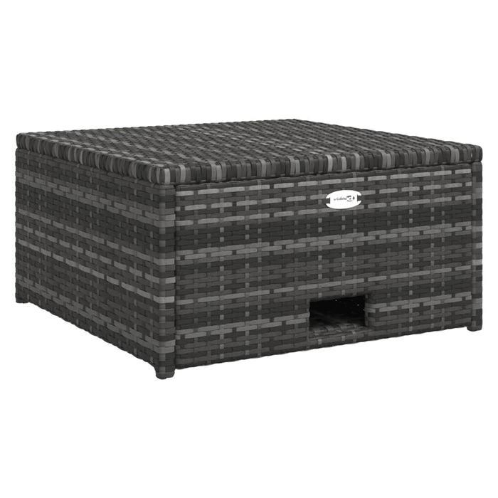 Set mobilier de grădină cu perne, 4 piese, poliratan, gri - WALTI WALTI