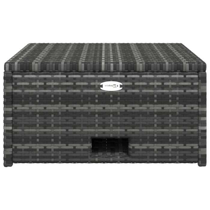 Set mobilier de grădină cu perne, 4 piese, poliratan, gri - WALTI WALTI