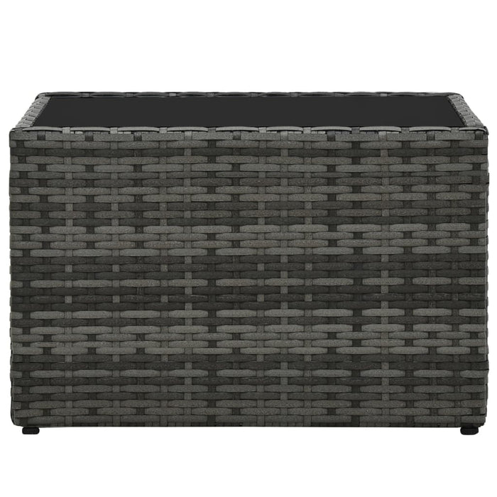 Set mobilier de grădină cu perne, 5 piese, gri, poliratan - WALTI WALTI