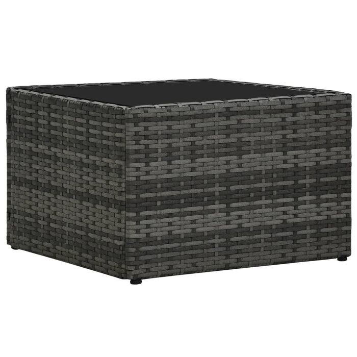 Set mobilier de grădină cu perne, 5 piese, gri, poliratan - WALTI WALTI