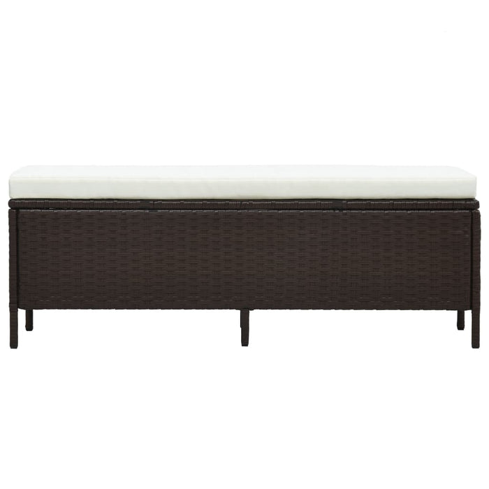 Set mobilier de grădină cu perne, 3 piese, maro, poliratan - WALTI WALTI