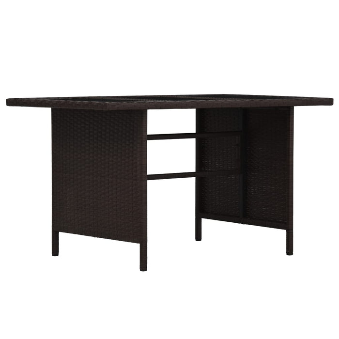 Set mobilier de grădină cu perne, 3 piese, maro, poliratan - WALTI WALTI