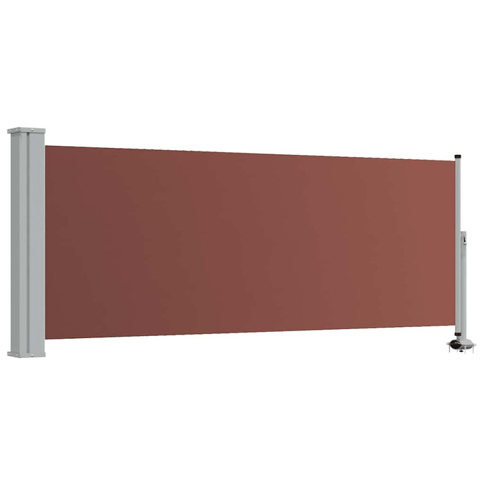 Copertină laterală retractabilă de terasă, maro, 100 x 300 cm - WALTI WALTI