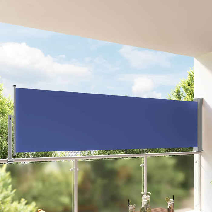 Copertină laterală retractabilă terasă, albastru, 100x300 cm - WALTI WALTI