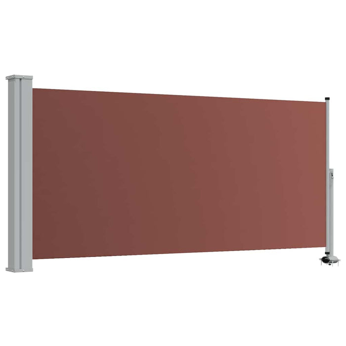 Copertină laterală retractabilă de terasă, maro, 120 x 300 cm - WALTI WALTI
