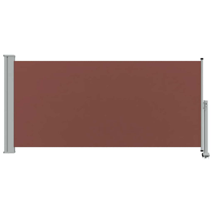 Copertină laterală retractabilă de terasă, maro, 120 x 300 cm - WALTI WALTI