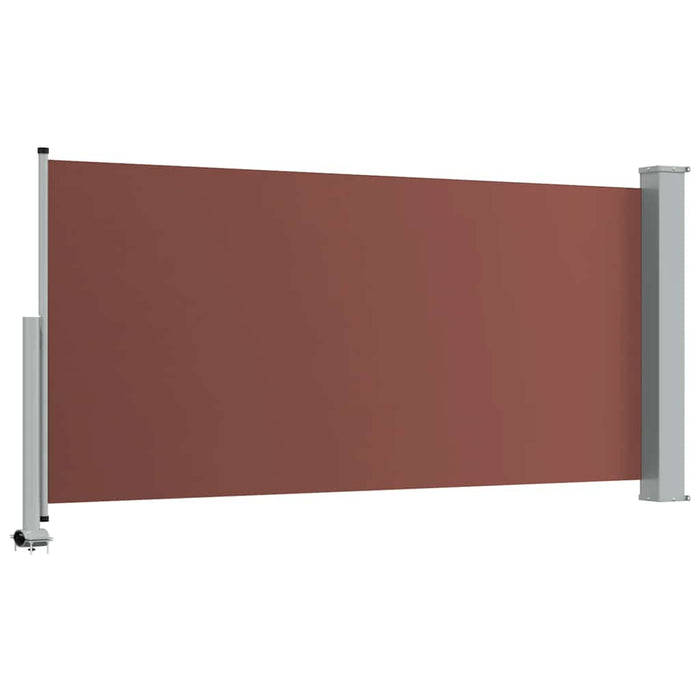 Copertină laterală retractabilă de terasă, maro, 120 x 300 cm - WALTI WALTI