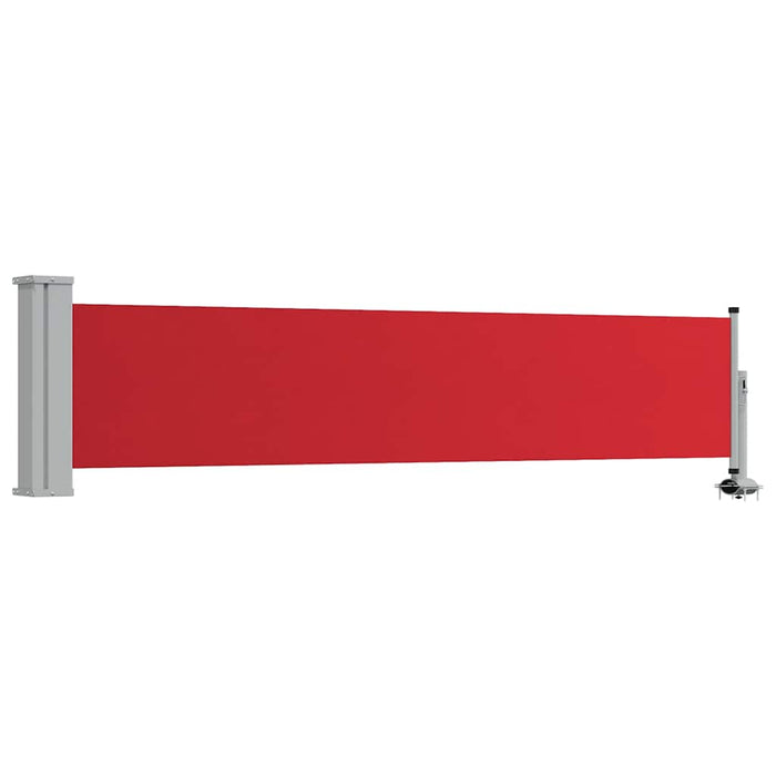 Copertină laterală retractabilă de terasă, roșu, 60 x 300 cm - WALTI WALTI