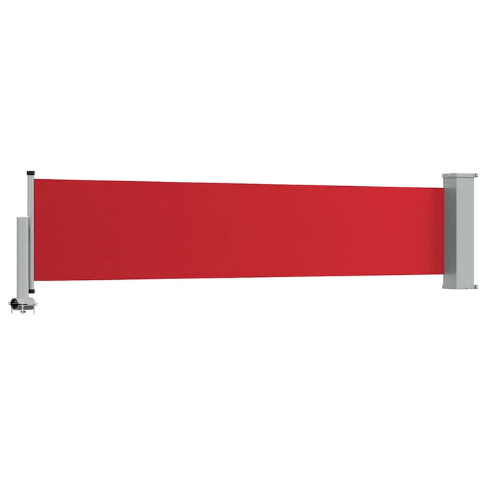 Copertină laterală retractabilă de terasă, roșu, 60 x 300 cm - WALTI WALTI