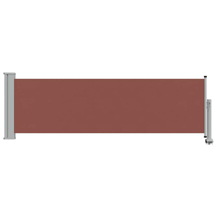 Copertină laterală retractabilă de terasă, maro, 80 x 300 cm - WALTI WALTI