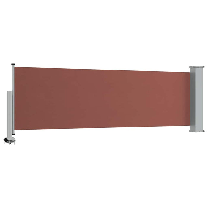 Copertină laterală retractabilă de terasă, maro, 80 x 300 cm - WALTI WALTI