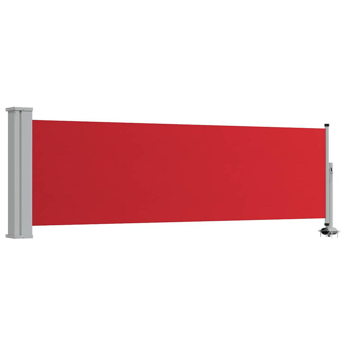 Copertină laterală retractabilă de terasă, roșu, 80 x 300 cm - WALTI WALTI