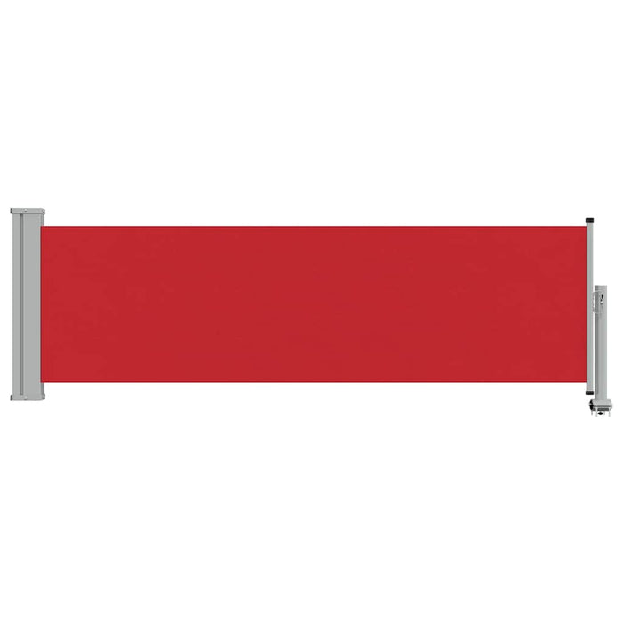 Copertină laterală retractabilă de terasă, roșu, 80 x 300 cm - WALTI WALTI