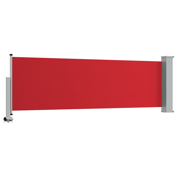 Copertină laterală retractabilă de terasă, roșu, 80 x 300 cm - WALTI WALTI