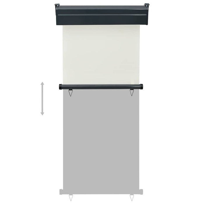 Copertină laterală de balcon, crem, 80 x 250 cm - WALTI WALTI