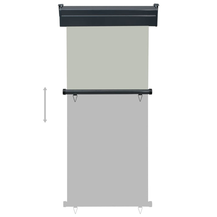 Copertină laterală de balcon, gri, 80 x 250 cm - WALTI WALTI