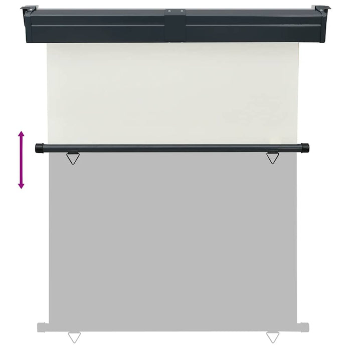 Copertină laterală de balcon, crem, 145x250 cm - WALTI WALTI