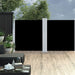 Copertină laterală retractabilă, negru, 100 x 600 cm - WALTI WALTI