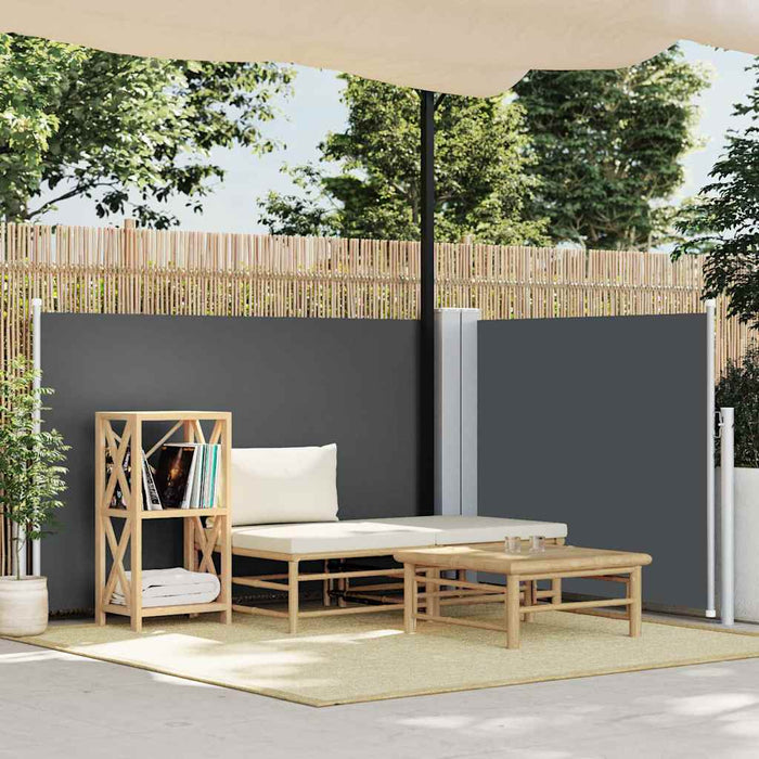Copertină laterală retractabilă, antracit, 120 x 600 cm - WALTI WALTI