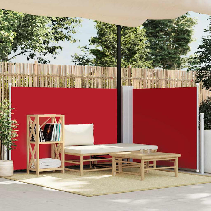 Copertină laterală retractabilă, roșu, 120 x 600 cm - WALTI WALTI