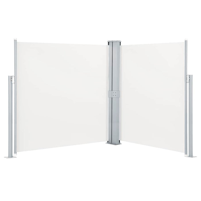 Copertină laterală dublă retractabilă, crem, 170 x 600 cm - WALTI WALTI