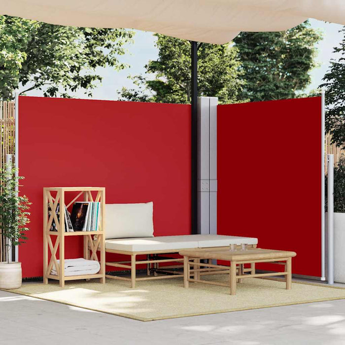 Copertină laterală retractabilă, roșu, 170 x 600 cm - WALTI WALTI