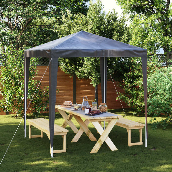 Cort de petrecere profesional, antracit, 2 x 2 m - WALTI WALTI