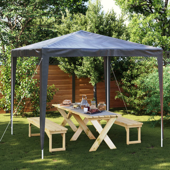Cort de petrecere profesional, antracit, 2,5x2,5 m, 90 g/m² - WALTI WALTI